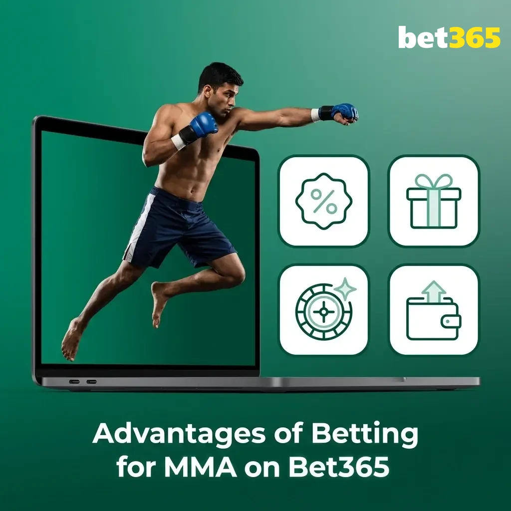 Bet365 MMA betting advantages including live odds, Bet Builder, Cash Out, UPI payments, and legal access in India