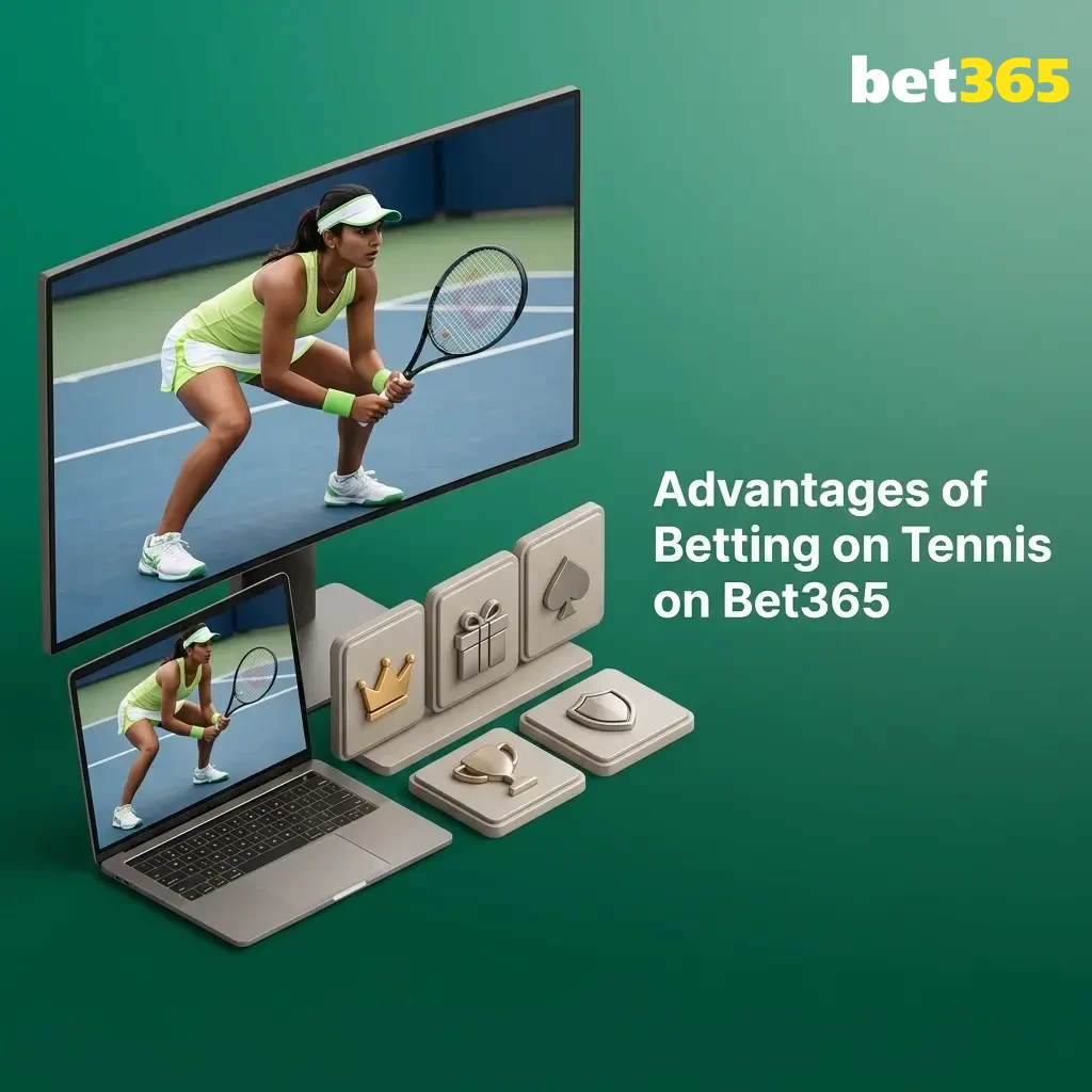 Bet365 tennis betting advantages including live streaming, in-play odds, cash out, and UPI payments for Indian bettors