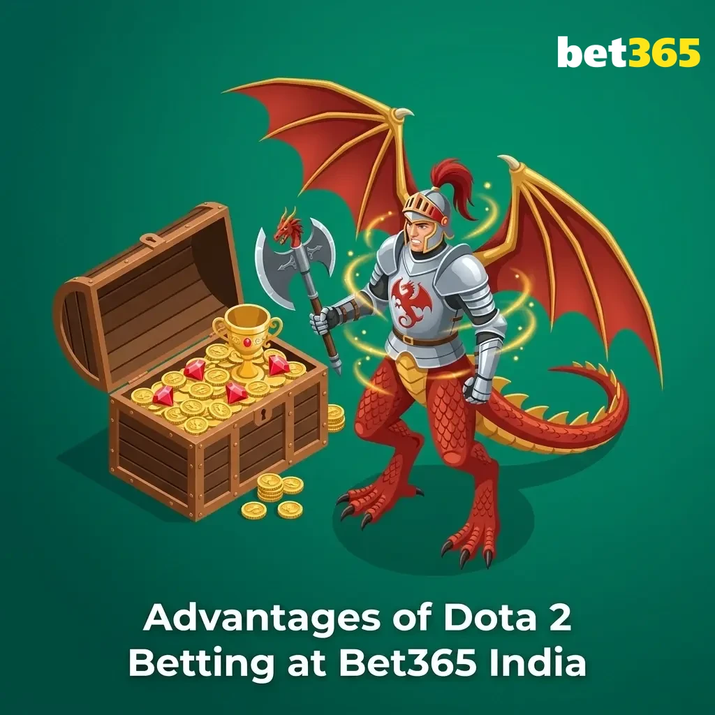 Bet365 India Dota 2 betting advantages including welcome bonus, UPI payments, mobile app and competitive esports odds