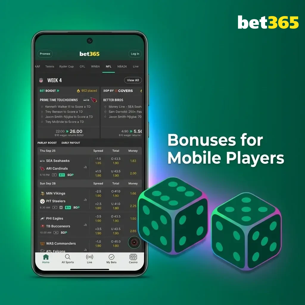 Mobile player bonuses including 15% deposit match up to ₹4,000 and free bet tokens for sports betting promotions