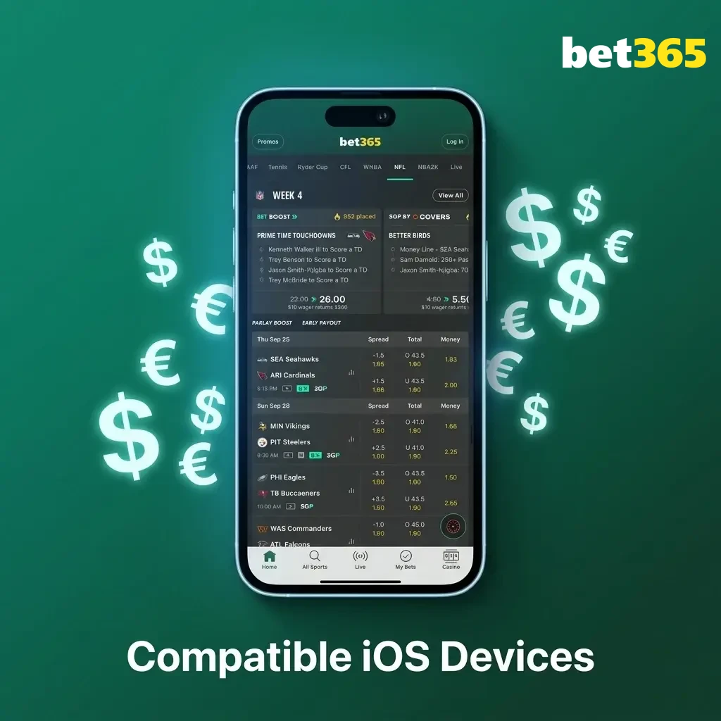 Bet365 app compatible iOS devices including iPhone X to 15 series and iPad models from 7th generation onwards