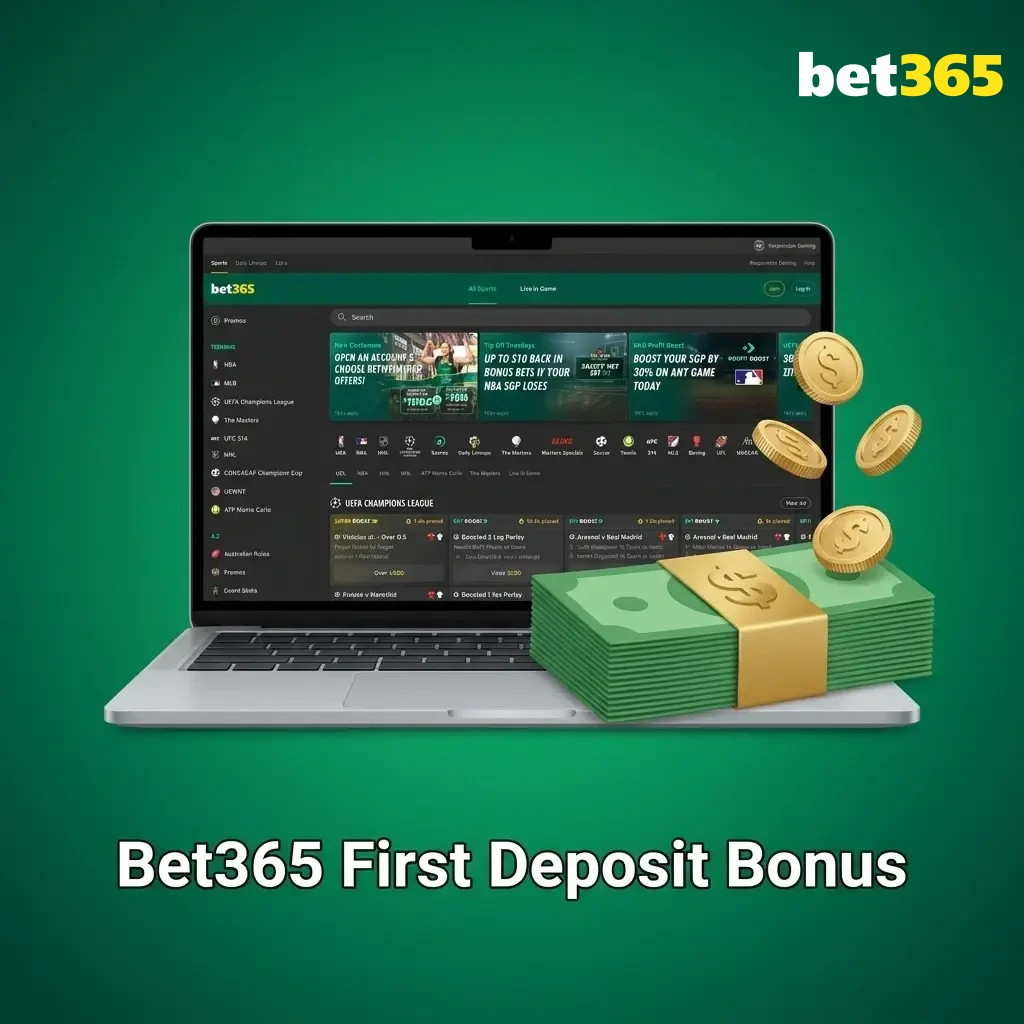 Bet365 first deposit bonus for Indian players offering 15% up to ₹4,000 on sports betting markets
