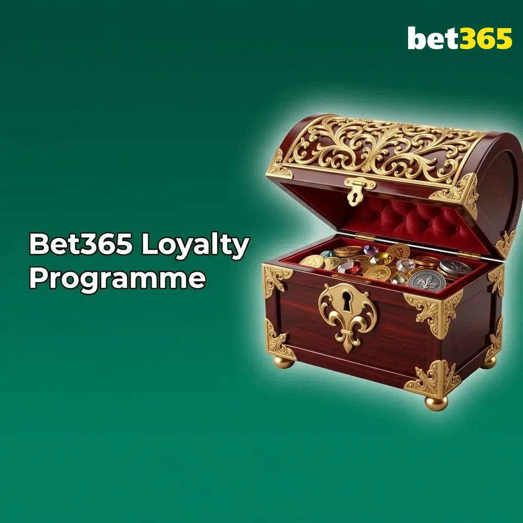 Bet365 loyalty programme overview showing VIP benefits, personalised rewards, and cashback offers for consistent players