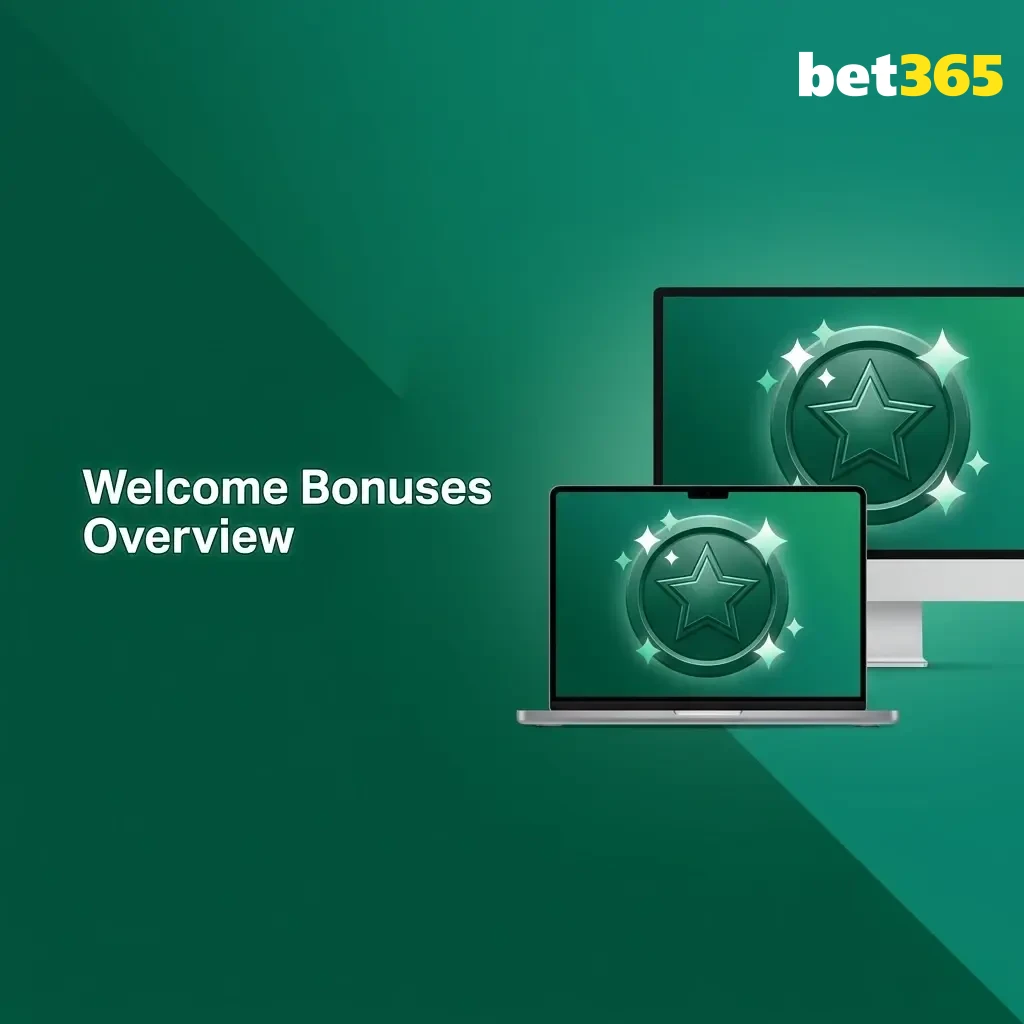 Bet365 welcome bonus table showing 15% sports bonus up to ₹4,000 with ₹400 minimum deposit