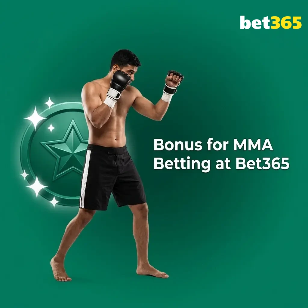 Bet365 welcome bonus offer for new users to use on MMA betting markets with matched bet credits on first deposit