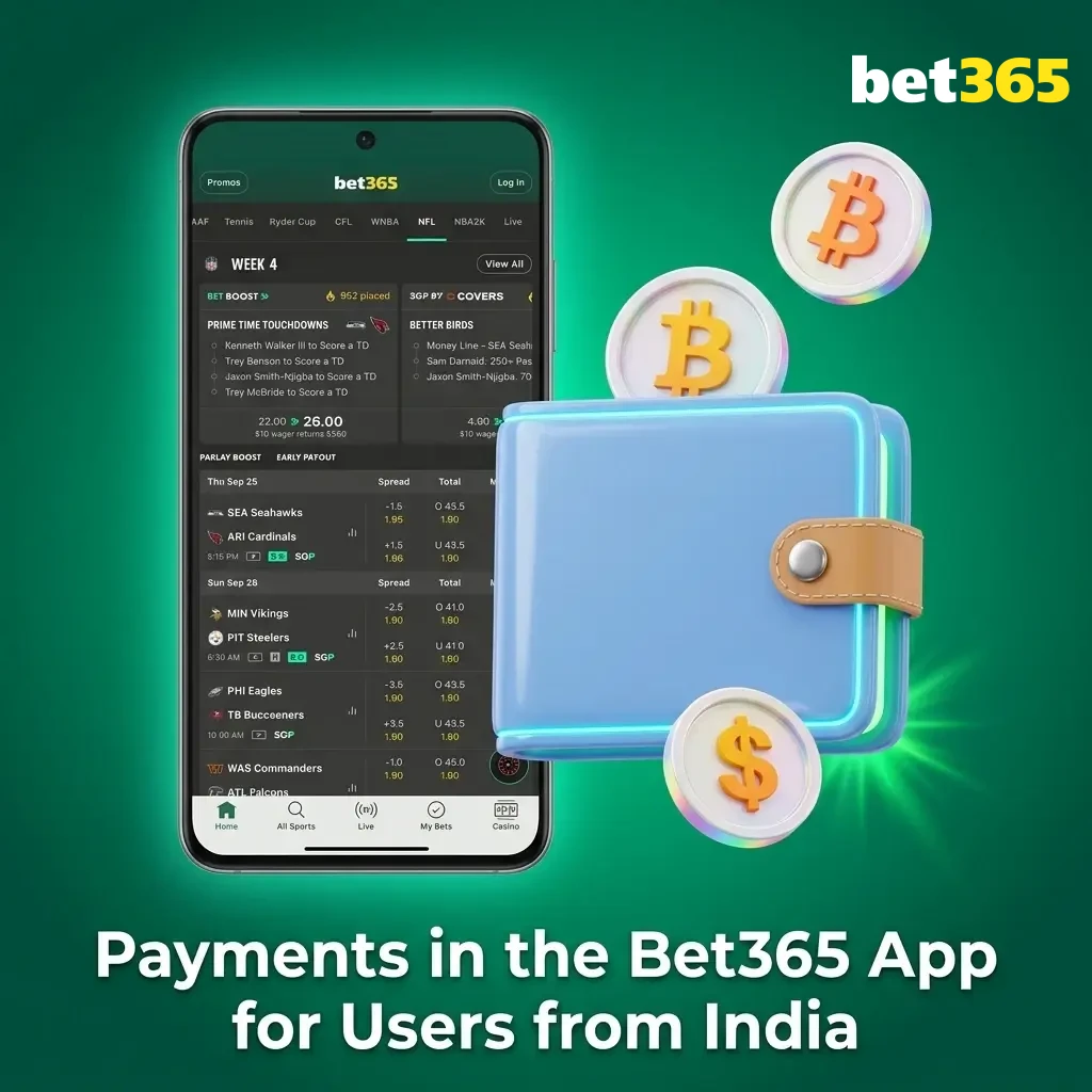 Bet365 app payment methods for India including UPI, Paytm, Google Pay, Visa, Neteller and more
