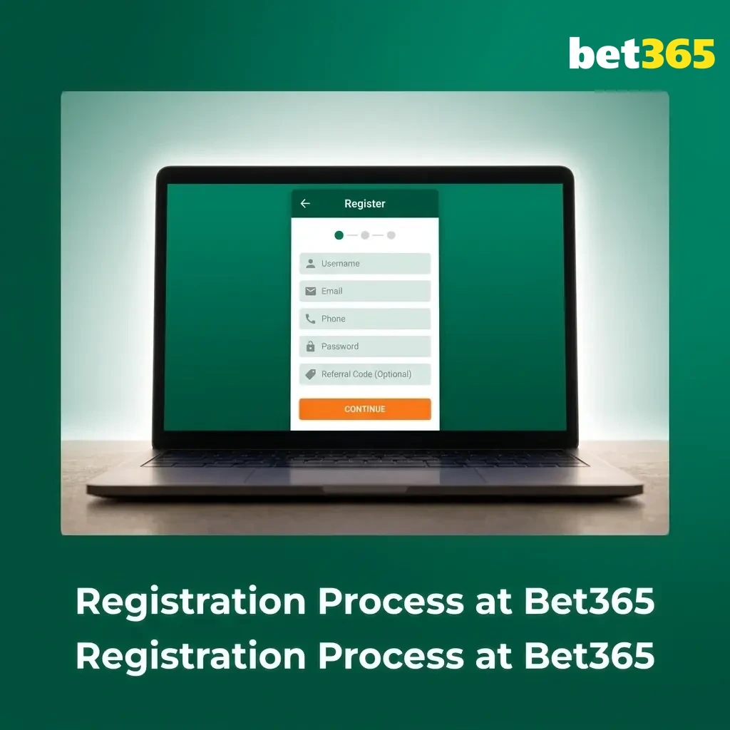 Bet365 registration process steps showing sign-up form for Indian players to claim 15% Welcome Bonus up to ₹4,000