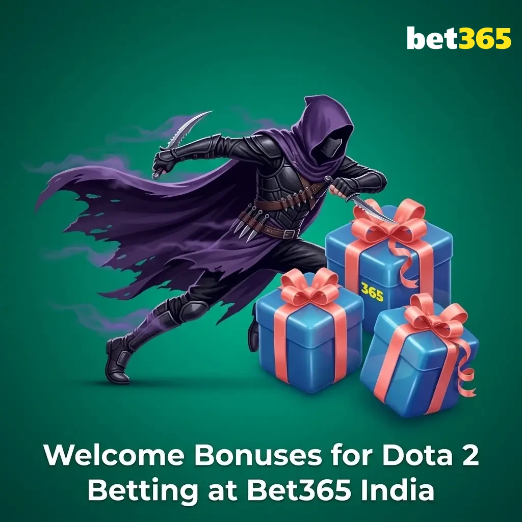 Bet365 India welcome bonus offering 15% deposit match up to ₹4,000 for Dota 2 esports betting