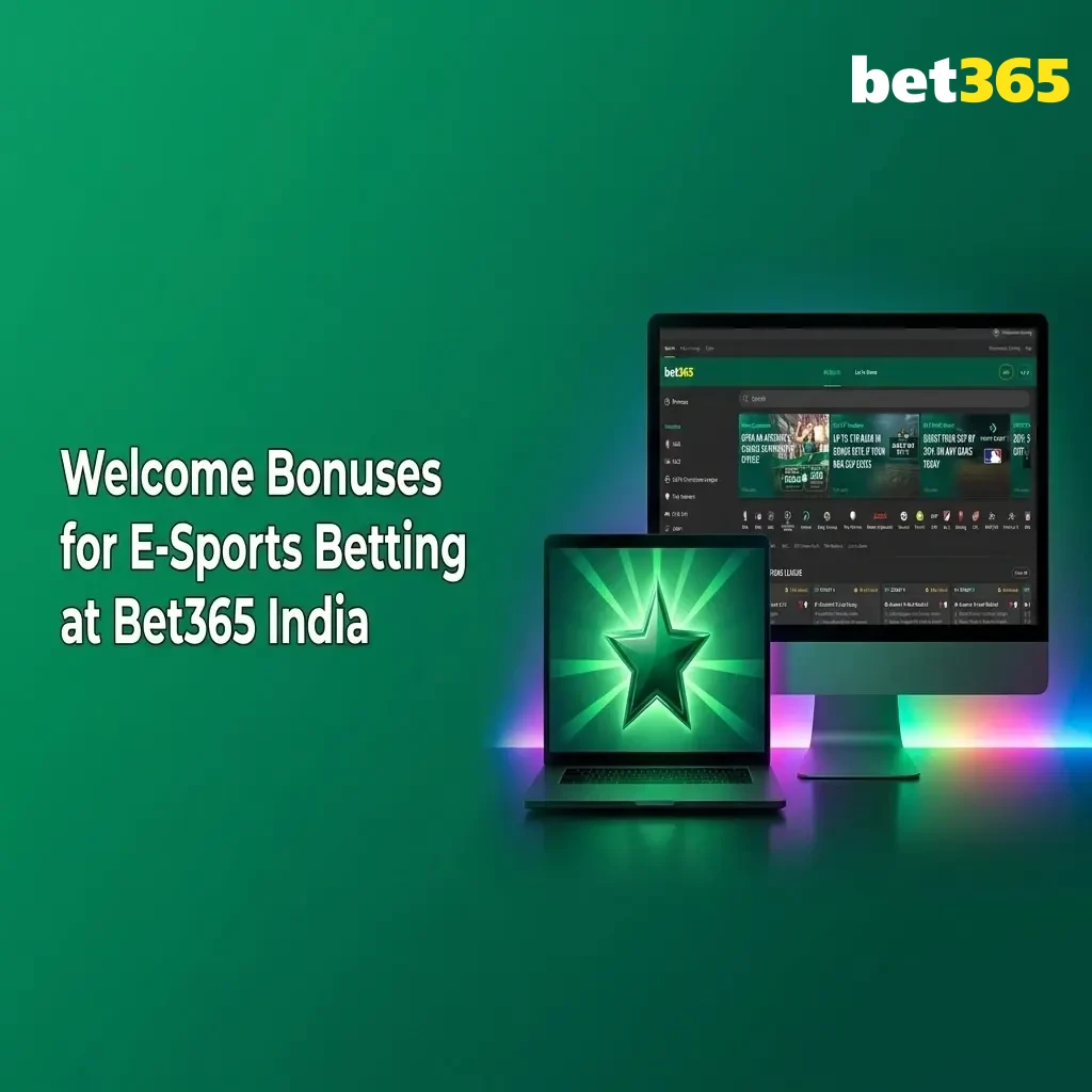 Bet365 India welcome bonus offering 15% on first deposit up to ₹4,000 for esports betting on Dota 2, CS2, Valorant